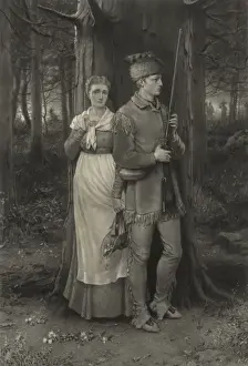 American Frontier History Prints: Too near the war path
