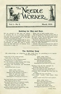The NeedleWorker, WW1 knitting with Jessie Pope poem The NeedleWorker, WW1 knitting with Jessie Pope poem