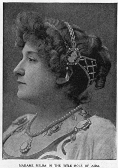 Nellie Melba, opera singer, in the title role of Aida Nellie Melba, opera singer, in the title role of Aida