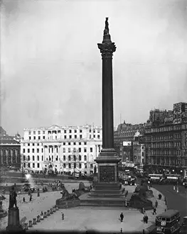 Nelsons Column London Prints: NELSONs COLUMN 1930S