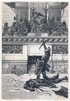 Ancient Roman History Images Prints: Nero at the Games