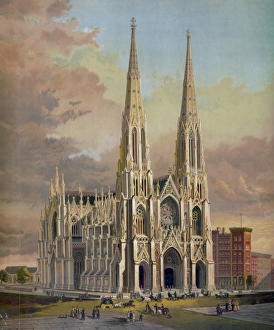 The new cathedral, Fifth avenue, New York The new cathedral, Fifth avenue, New York