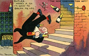 The New Compensation Act - 1906 - Butler takes a tumble The New Compensation Act - 1906 - Butler takes a tumble