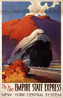 Empire State Express Train Print 1896