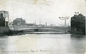 England Historical Landmarks Prints: The New Exe Bridge, Exeter, Devon