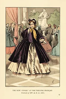 The new foyer at the Theatre Francais, 1863 The new foyer at the Theatre Francais, 1863