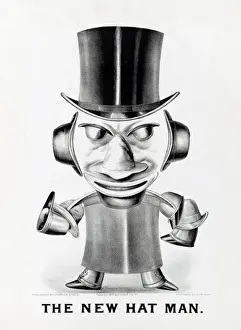 Top Hat Illustration Prints: The New Hat Man