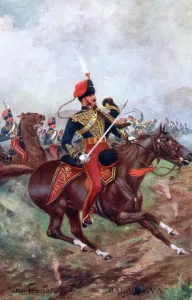11th Hussars at Balaclava, Crimean War Print