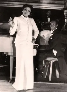 Adelaide Hall and Fela Sowande Print, 1940