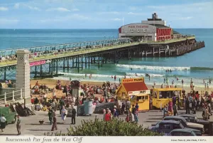 Prints of Bournemouth Pier - Bournemouth, Dorset - viewed from the West Cliff Dorset Prints: Bournemouth Pier Print - West Cliff View, Dorset