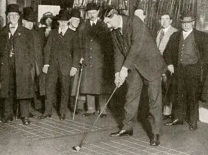 James Braid Golfer Prints: A Champion at Harrods