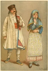 19th Century Bulgaria Costumes Print