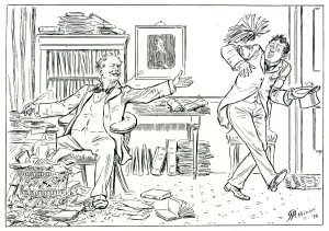 Editor in the Throes of Composition Print, 1898