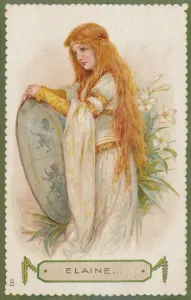 Lady Of Shalott Prints: Elaine of Astolat, 1914 Print