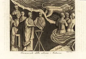 Fragment of the Column of Marcus Aurelius Print, Rome, Italy