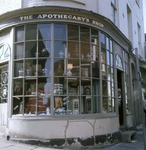 The Apothecary's Shop Print, Early 20th Century Architecture