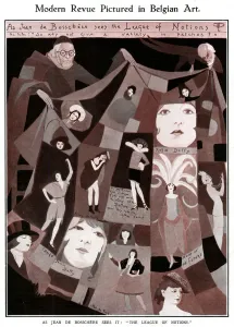 Vintage Theatre Posters UK Prints: Interpretation of the League of Notions, 1921