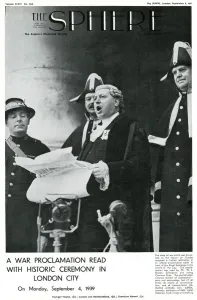 Outbreak of WWII - London Proclamation Print, 1939