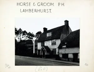 Horse and Groom PH, Lamberhurst, Kent Print 1951-1961