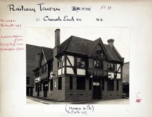 London Boozer Photographs Prints: Photograph of Railway Tavern, Crouch End, London