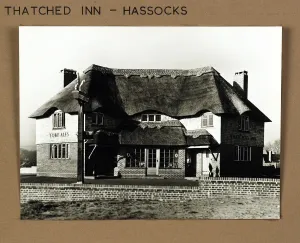Thatched Inn, Hassocks, Sussex Print 2018