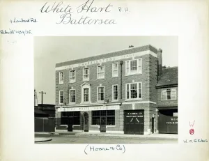 Vintage Pub Photographs London Prints: Photograph of White Hart PH, Battersea, London
