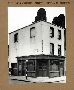 Pub Prints: 1951 Print of Yorkshire Grey PH, Bethnal Green, London