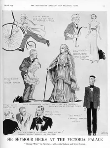 Vintage Theatre Posters UK Prints: Sir Seymour Hicks at the Victoria Palace