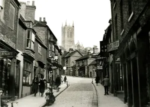 Lincoln Street Scene Print, December 1932