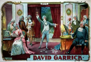 Prints of Theatre poster, David Garrick (also a silent film) Herefordshire Prints: David Garrick Theatre 18th Century London Playbill Print