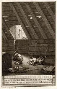 Fables Print: Cats and Mice Quarrel