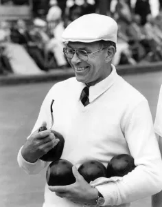 David Bryant Smiling with Bowls Print, 1960s