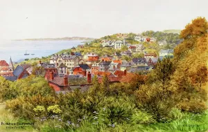 Budleigh Salterton Print, East Devon View