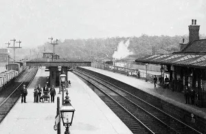 Victorian Era Train Station Prints: Midland Railway Station, Cudworth