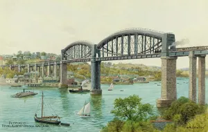 Royal Albert Bridge Prints: Royal Albert Bridge, Saltash, Plymouth, Devon