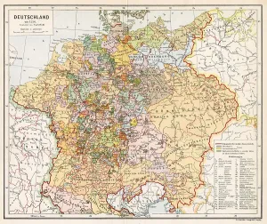 Prints of Map of the Holy Roman Empire (Germany) in the 16th century Date: 1550 Map Prints: Map of the Holy Roman Empire Print (1550)