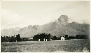 Cape Town Prints: Early View of Newlands Cricket Ground Print, circa 1920s