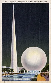 New York Worlds Fair - Trylon and Perisphere New York Worlds Fair - Trylon and Perisphere