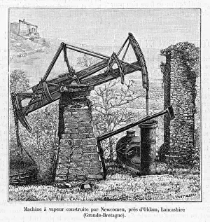 Newcomen Steam Engine Prints: Newcomen Engine, Oldham