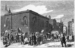 NEWGATE Newgate Prison Print, Mid-19th Century