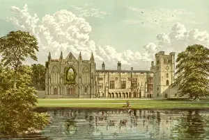 Newstead Abbey Print by Augustus Morris, 1879