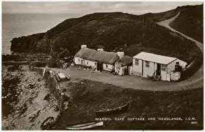 Prints of General view of the Niarbyl (meaning tail ), between Port Erin and Peel on the south west coast of the Isle of Man. Date: circa 1930s Isle Of Man Prints: General View of The Niarbyl Print, Isle of Man, circa 1930s