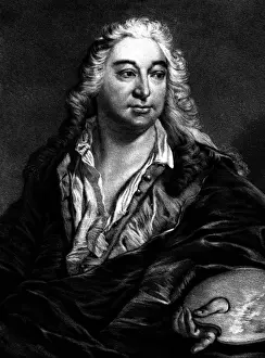 Prints of NICOLAS BERTIN French artist, holding his palette. Date: 1668 - 1736 Nicolas Bertin Prints: Nicolas Bertin Holding Palette, 18th Century Oil Print