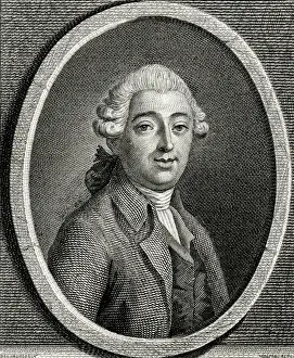 Nicolas Freret Print, 18th century engraving