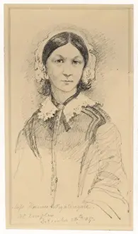 Crimean War Nurse Prints: Nightingale in 1857