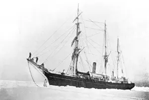 Print of Nimrod in pack ice, circa 1907