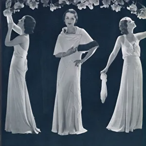 Nina Vanna in a white evening gown by Madame Yevonde Nina Vanna in a white evening gown by Madame Yevonde