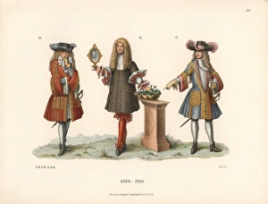 Noblemen of the late 17th century, with King Noblemen of the late 17th century, with King