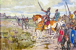 Normans attacking Hereward the Wake's refuge Normans attacking Hereward the Wake's refuge