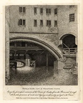 North or inside view of Traitor's Gate, Tower of London North or inside view of Traitor's Gate, Tower of London